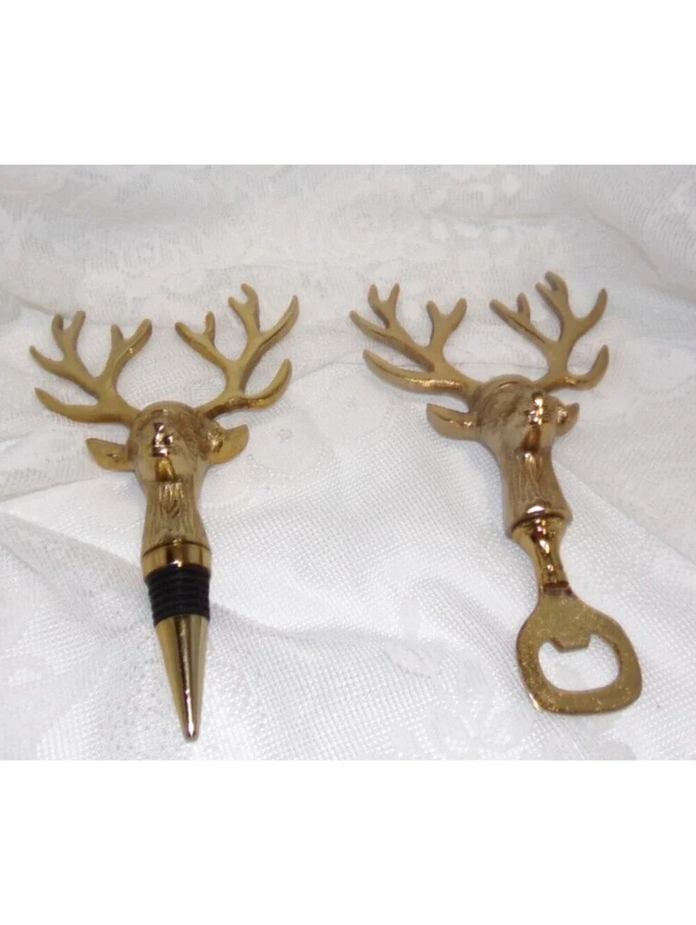 Buck Antlers Wine Stopper & Bottle Opener PRE-OWNED IN VERY GOOD CONDITION